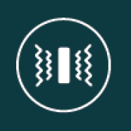 Icon showing squiggly lines that represent vibration